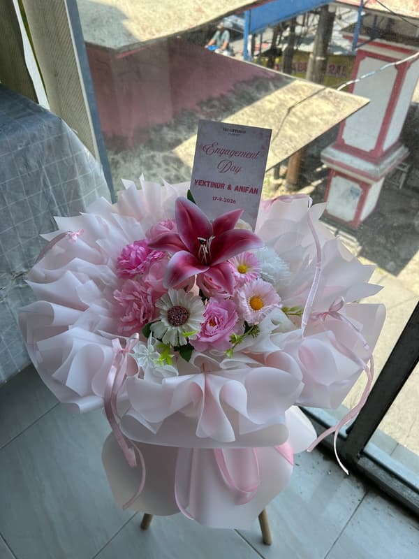 round mix flower (All pink)
